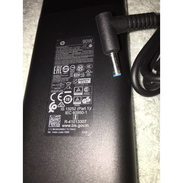 二手【HP 原廠 90W小圓頭 筆電變壓器 薄型充電器 電源供應器90W 】小圓頭/小藍頭帶針含電源線