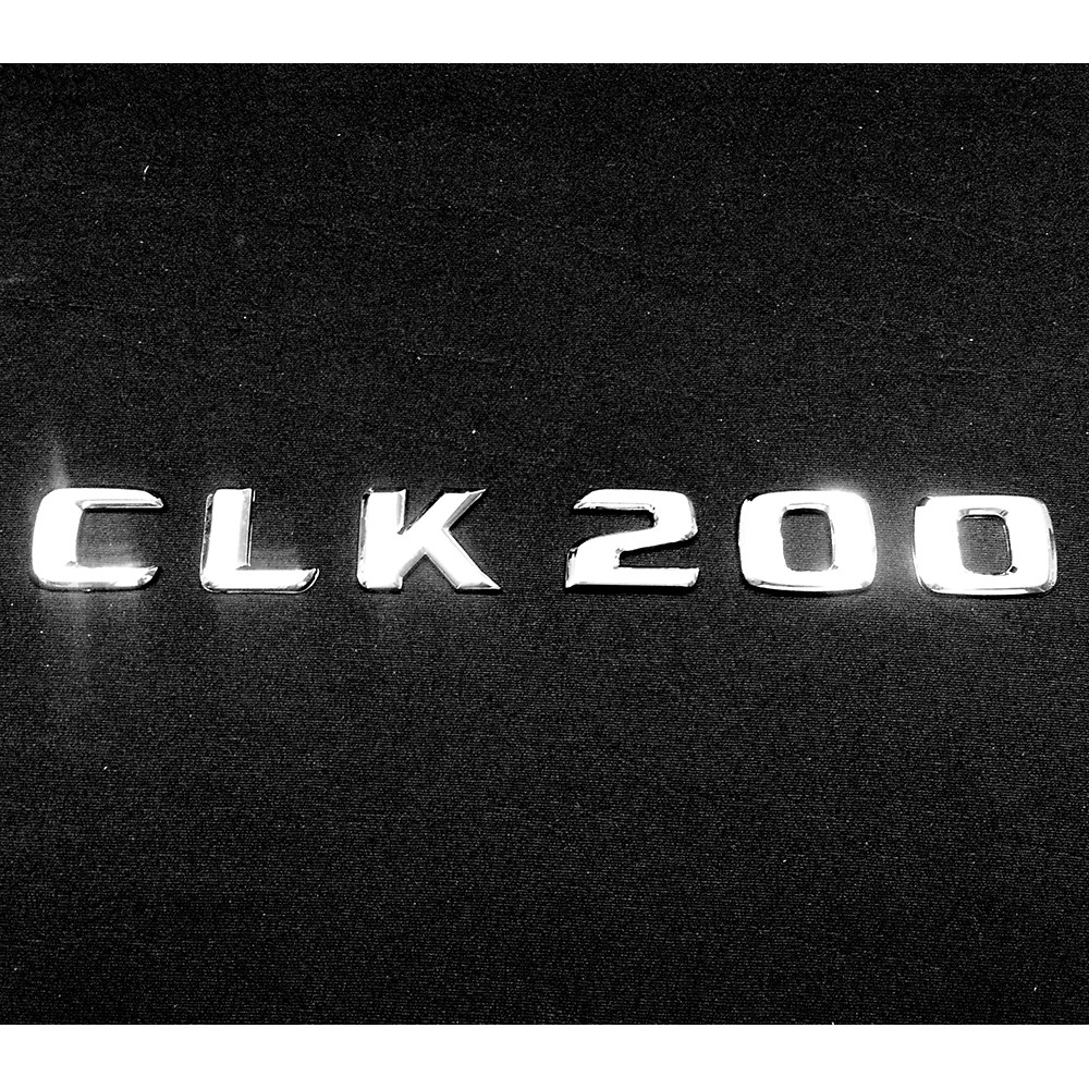 ~圓夢工廠~ 賓士 Benz CLK W208 CLK200 後車廂 鍍鉻字貼 同原廠款式 字體高度28mm