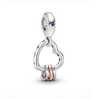 全新正品 Pandora 紫色寶石傾心吊飾