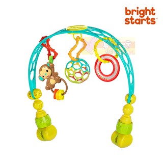 OBall 洞動歡樂動物嬰兒車/床夾玩具組 #真馨坊 - Kids II 公司貨/小猴子