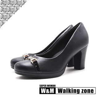 WALKING ZONE SUPER WOMAN系列 現代優雅高跟鞋 女鞋－黑