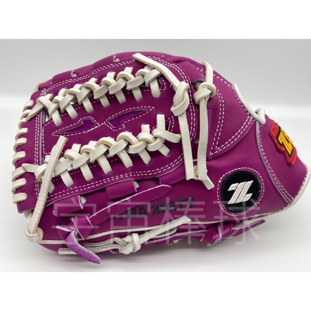 ※宇宙棒球※ZETT 特殊訂製版 12吋 反手棒壘球手套 紫/白色皮革線 BPGT-33SP5916