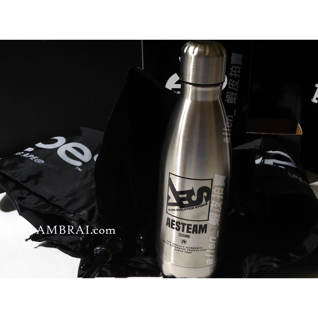 【AMBRAI.com】 AES Aesteam logo 不鏽鋼 保溫瓶 子彈 鋼瓶 保溫 水壺 小鬼 潮牌