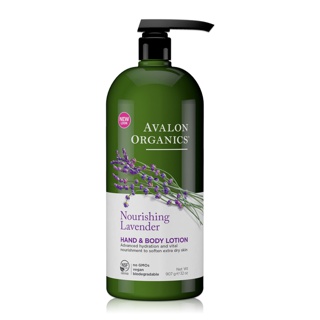 【蝦皮直營特選】Avalon Organics 薰衣草滋潤精油乳液家庭號907ml/32oz 美國有機第一品牌
