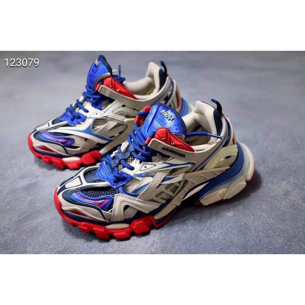 Balenciaga Track Nylon Mesh And Rubber Sneakers $757 MR
