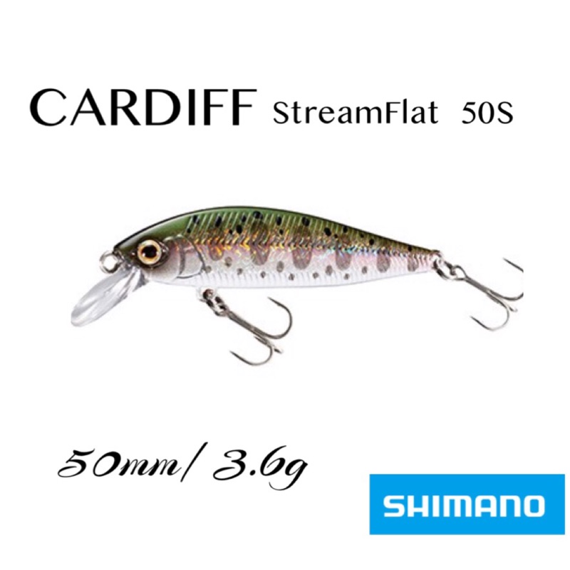 Shimano Cardiff Streamflat 50s 3 6g 溪釣路亞鱒魚餌溪流微拋 小蝦米釣具 蝦皮購物
