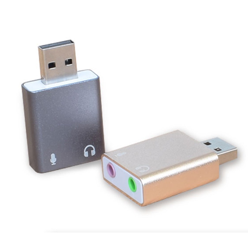 【Vmart】usb7.1音效卡 電腦 USB音效卡 鋁合金音效卡 免驅 K歌 外置聲卡
