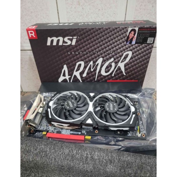 msi rx580 8g 原廠彩盒裝 已過保