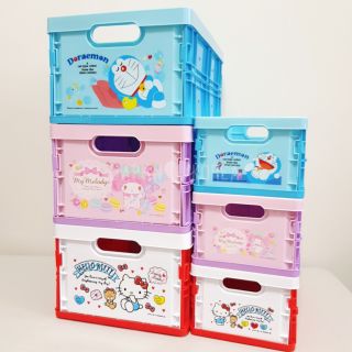 摺疊收納盒Hello Kitty Melody 哆啦A夢 角落生物 收納盒 收納箱 整理盒 整理箱