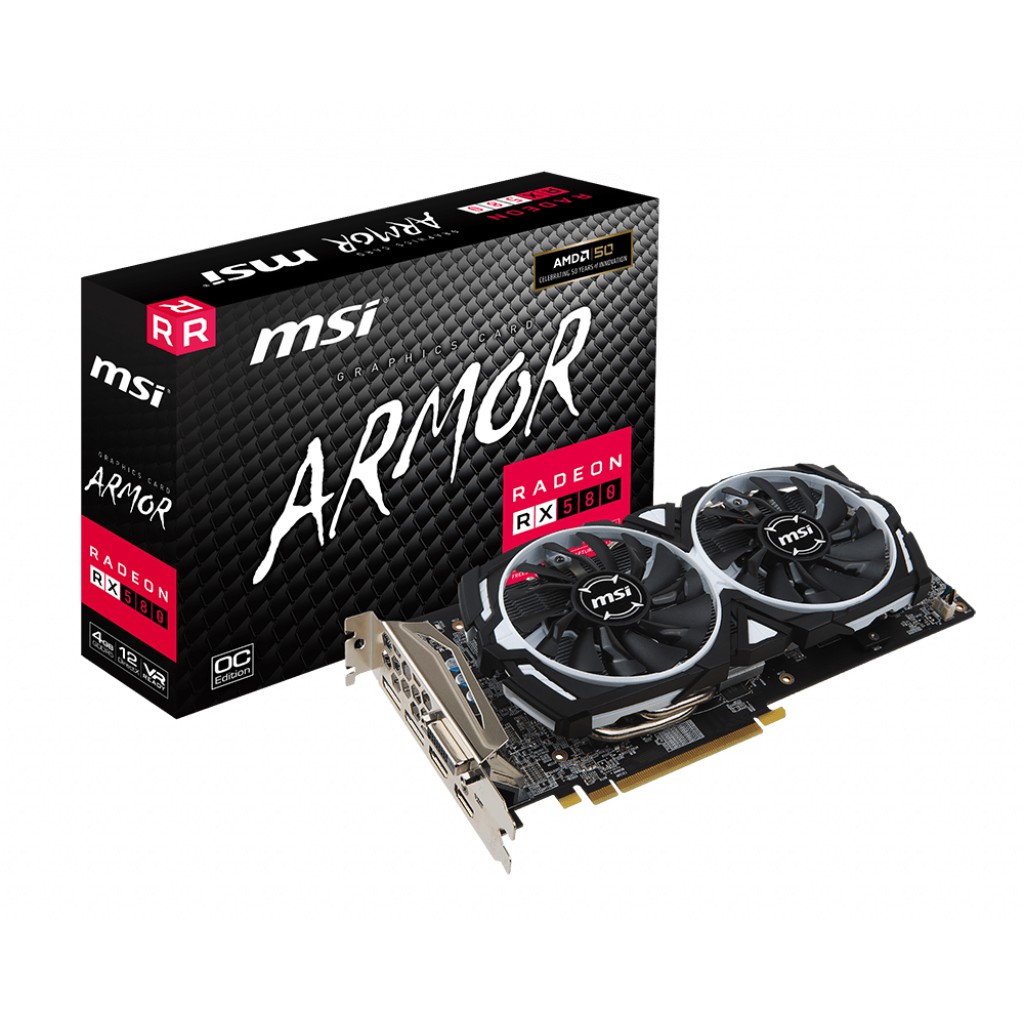 微星 MSI Radeon RX 580 ARMOR 4G OC 鎧甲虎 - 保固長