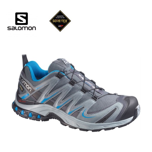 SALOMON 索羅門 男款 XA PRO 3D GORE-TEX 野跑鞋〈陰雲灰/藍〉/366787/悠遊山水
