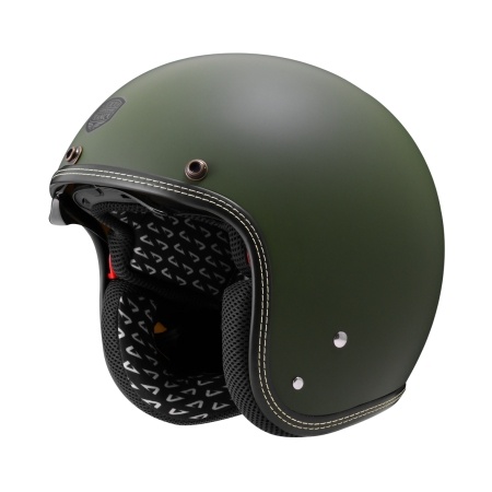 任我行騎士部品 Astone SP3 素色 平光綠 3/4 復古帽 半罩 內墨片 輕量化