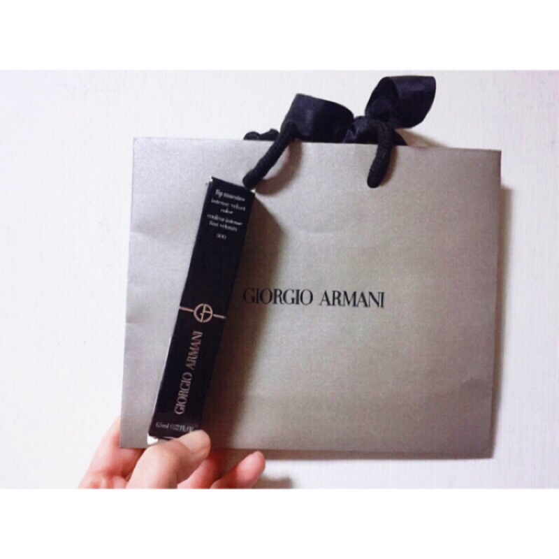 GIORGIO ARMANI 亞曼尼奢華絲絨訂製唇萃 #500 淡粉襯裙[二手正品]