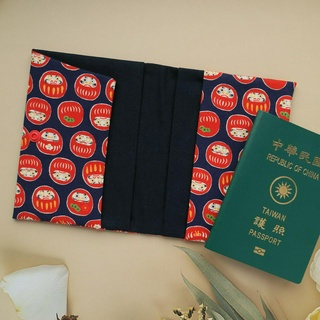 【達摩-藍】 護照套 護照夾 護照包