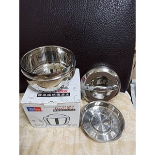全新美迪達 不銹鋼蘋果隔熱便當盒 size-17cm (型號md-116)