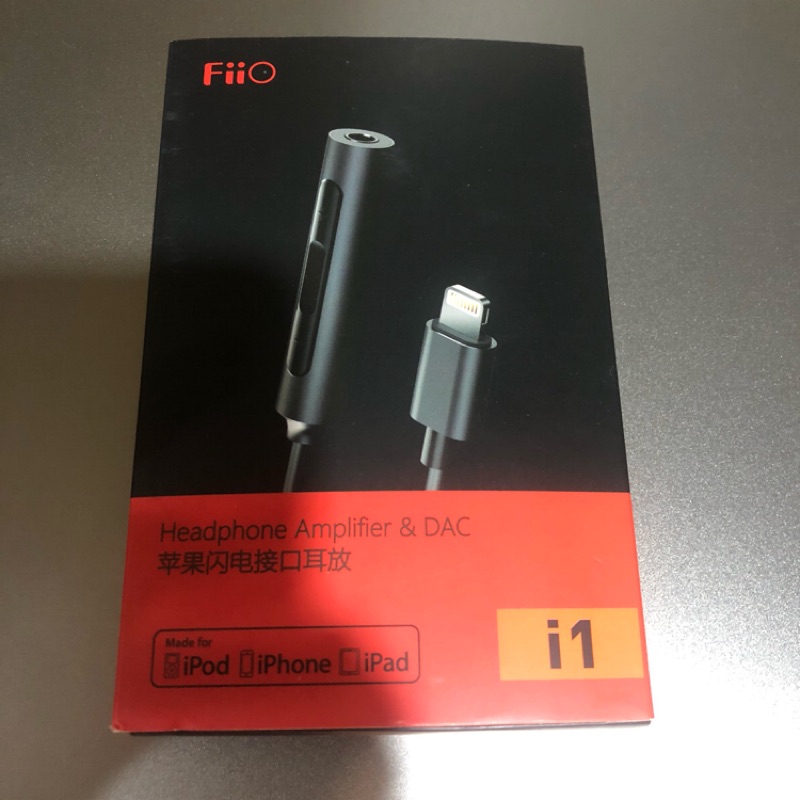FiiO i1 Lightning接頭DAC 3.5mm線控數位無損音樂解碼轉換器-7cm 二手