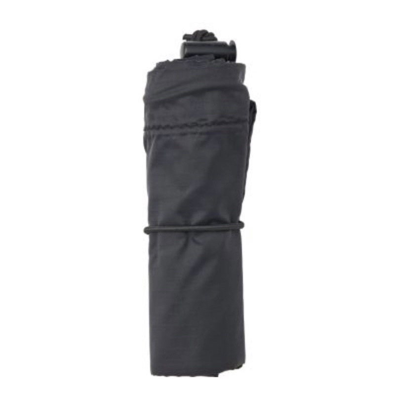 無印良品-滑翔傘布可折束口袋.L、S/黑、淺灰、藍；共2種尺寸、3種顏色可選。