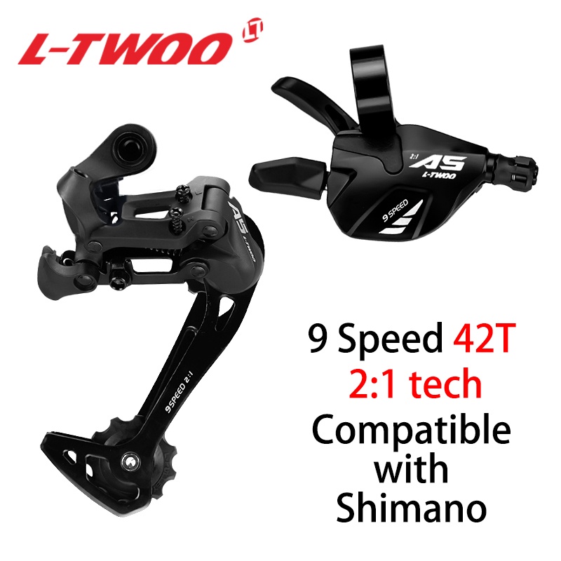 LTWOO A5 1X9 9 速變速器觸發器組 9s 9v 變速桿後變速器 2 套件開關兼容 Shimano SRAM