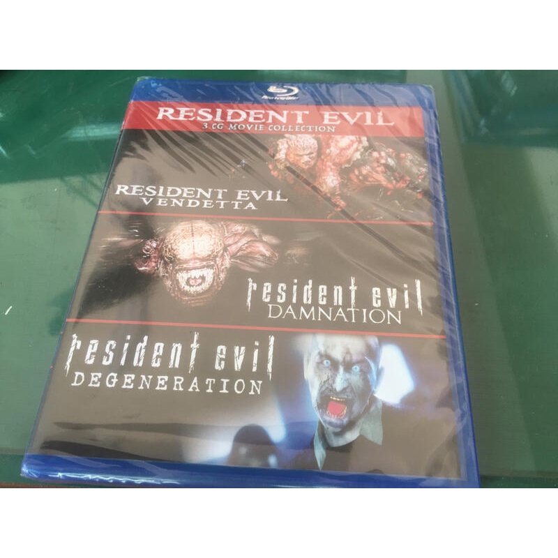 ( BD ) 惡靈古堡CG動畫：血仇+詛咒+惡化 Resident Evil (美版)