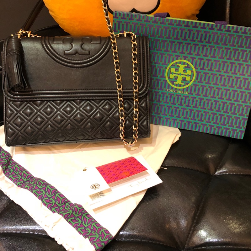 Tory Burch TB 流蘇 羊皮 斜背包 側背包 單肩包 肩背包