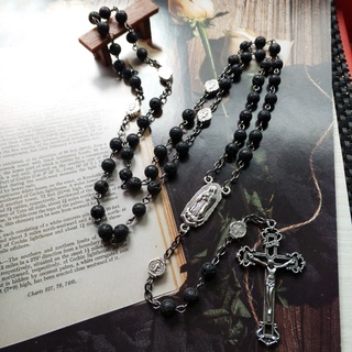 Stat Rosary Beads 長項鍊與耶穌基督十字架十字架天主教祈禱