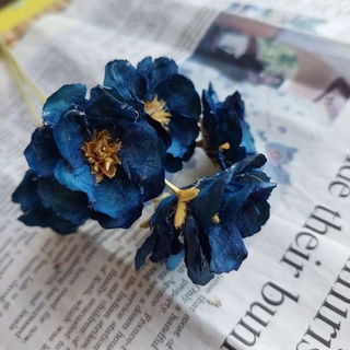 銀蓮花手工銀蓮花共8色一色一份6隻乾燥花材乾燥花束 不凋花束 不凋花材 情人節花束 花圈花禮 捧花 居家布置