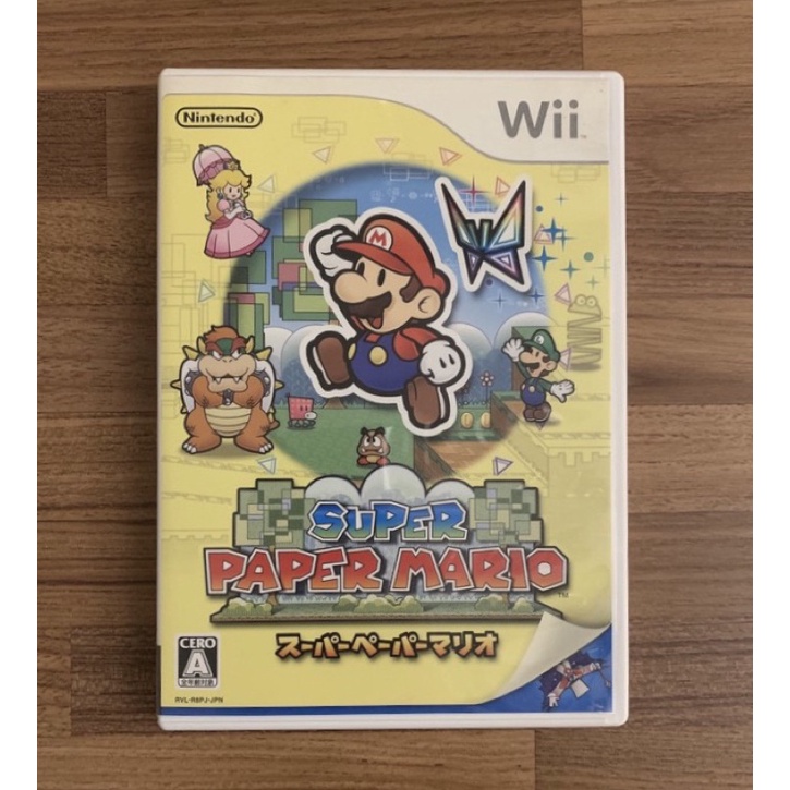 Wii 超級紙片瑪利歐 紙片瑪利歐 馬力歐 正版遊戲片 原版光碟 日文版 日版適用 二手片 中古片