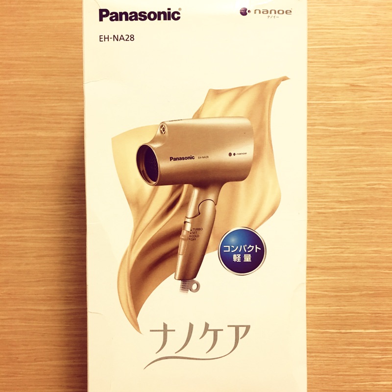 【超值】Panasonic 國際牌 EH-NA28 N 奈米水離子 金色吹風機 大風量 速乾（內附使用說明書）