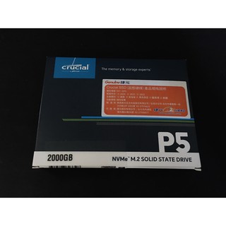 Micron 美光 Crucial P5 2TB ( PCIe M.2 ) SSD固態硬碟