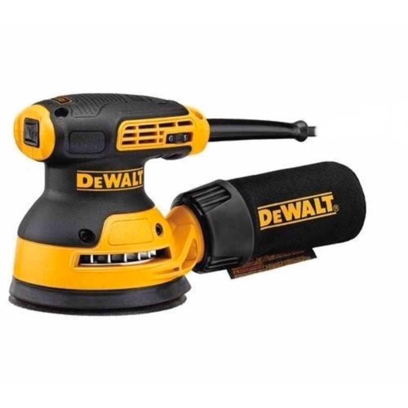 砂磨機｜Dewalt 得偉 DWE6423 280W 插電式圓砂紙機 125mm 五英吋插電式砂磨機 美洲製造 (含稅)