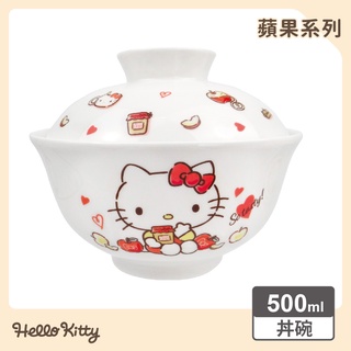 【Sanrio三麗鷗】Hello Kitty 丼碗-蘋果 (容量:500ml)