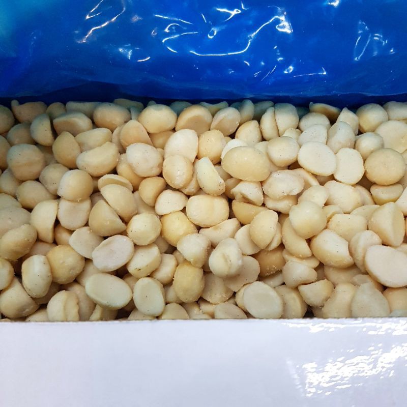 P老闆食品~夏威夷豆 (生豆) 4L 300/600g  大顆 切半 夏威夷果 夏威夷火山豆 夏威夷果仁 烘焙