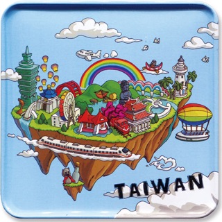 復古阿GOGO的爸爸時代-兩用杯墊冰箱貼/磁鐵 – 臺灣空島 [收藏天地]