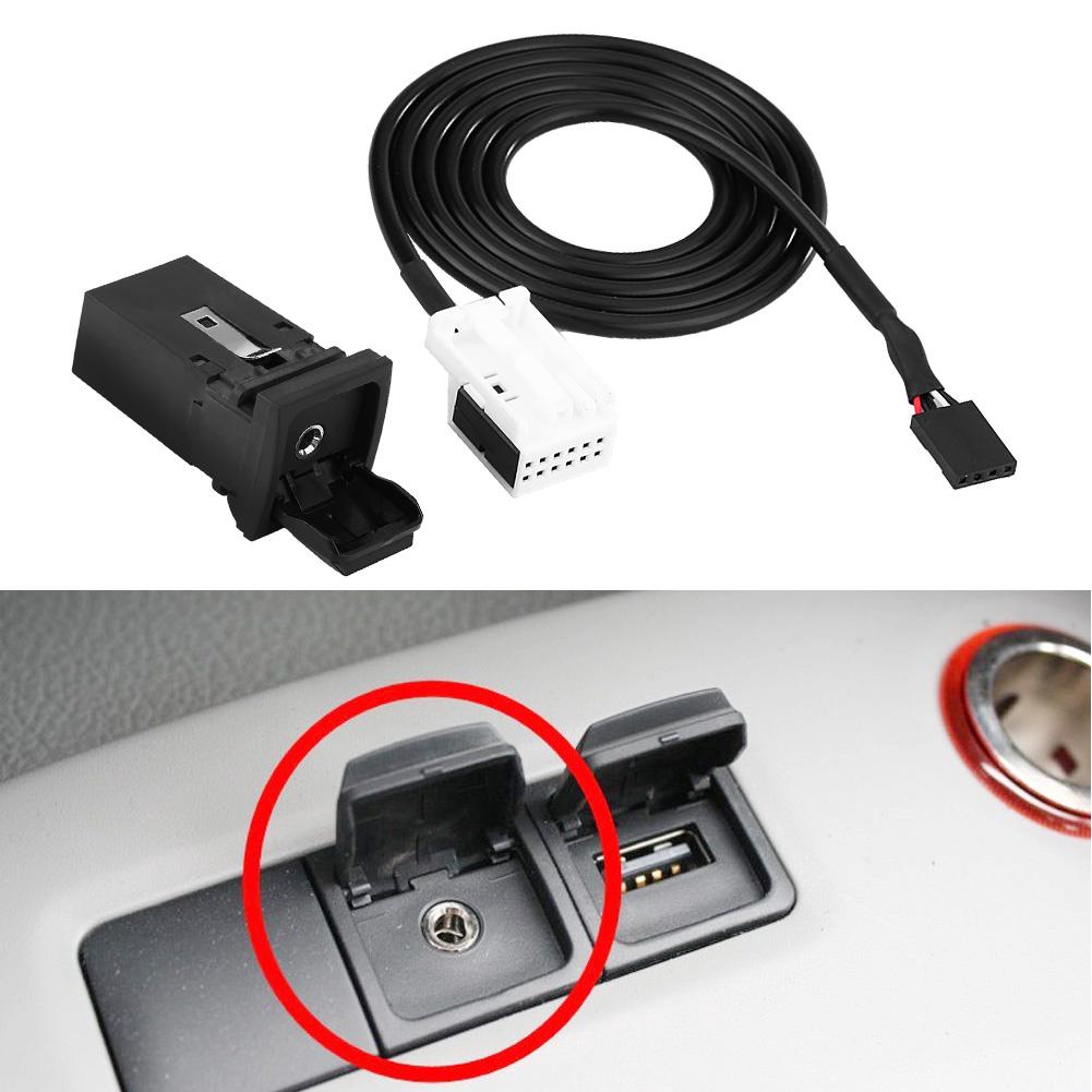 Aux音頻開關電纜車mk6 Golf Gti R Rcd310 Rcd510 5kd電纜mk5 Vw 蝦皮購物