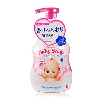 【七三七香水精品】日本 牛乳石鹼 嬰兒 全身泡泡 沐浴乳 400ml