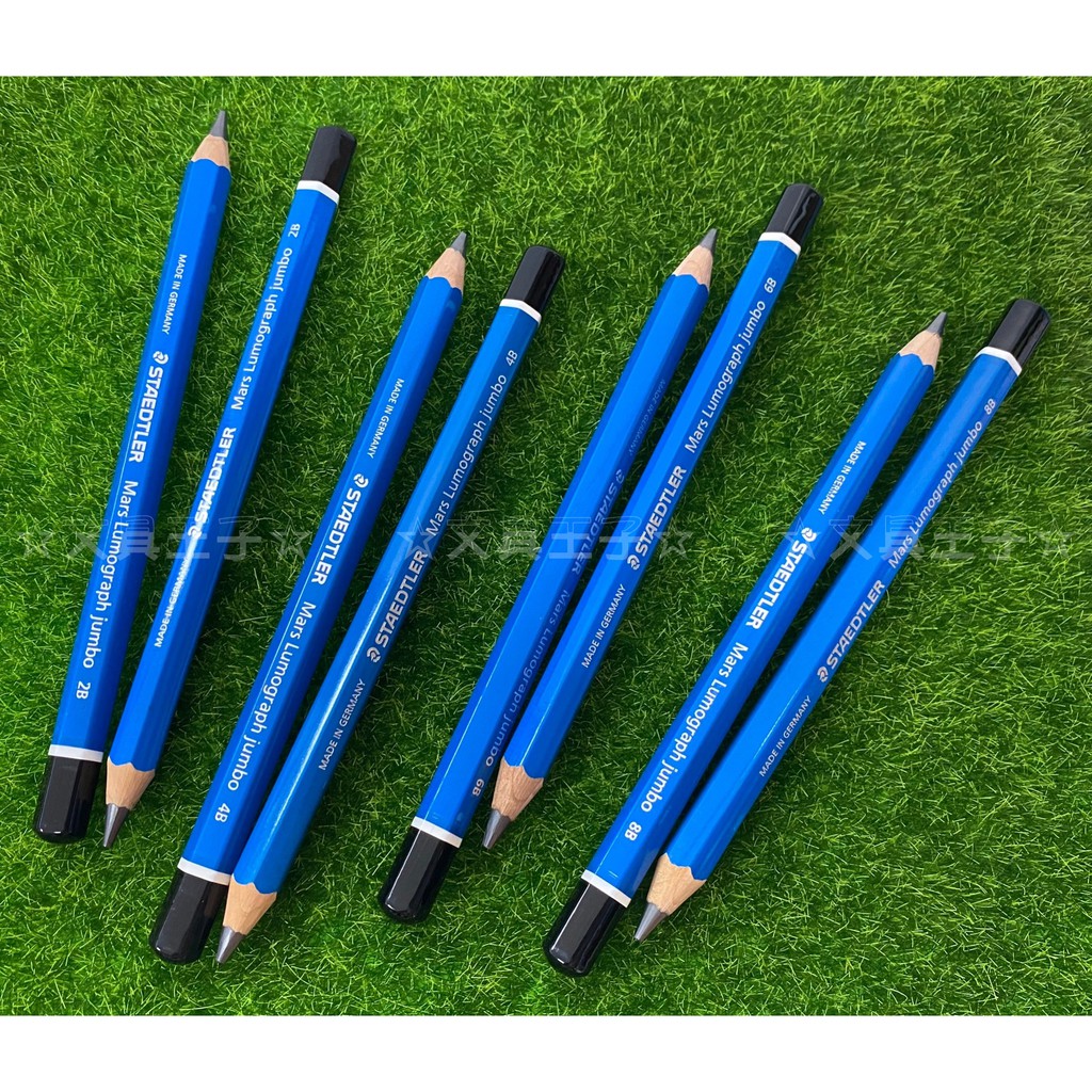 STAEDTLER 施德樓  MS100J 頂級藍桿超寬素描鉛筆/2B.4B.6B.8B