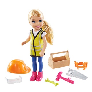 【現貨*】MATTEL Barbie 芭比娃娃 小凱莉 芭比雀兒喜 Chelsea 小凱莉職場造型組合-工程師 建築師