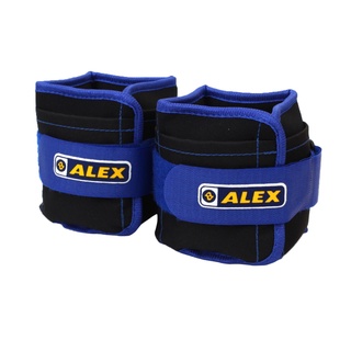 ALEX 3kg 沙包型加重器(台灣製 慢跑 健身 重量訓練 肌力訓練 可拆式 黑藍 C-4903