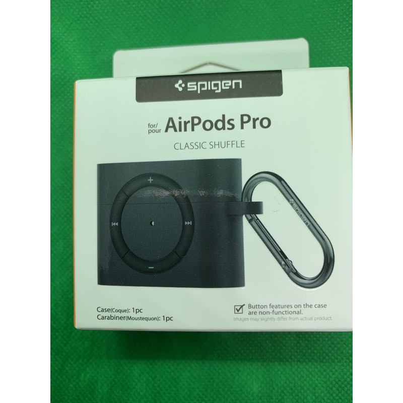 公司貨美國 Spigen Classic Shuffle Apple Airpods Pro 木炭 耳機保護殼