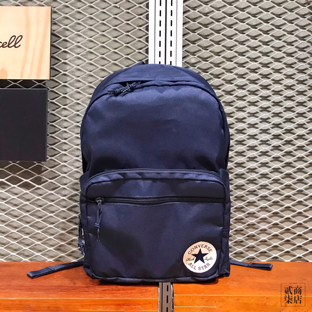 (貳柒商店) Converse GO 2 Backpack 藍色 基本款 後背包 書包 匡威 10017261-A02