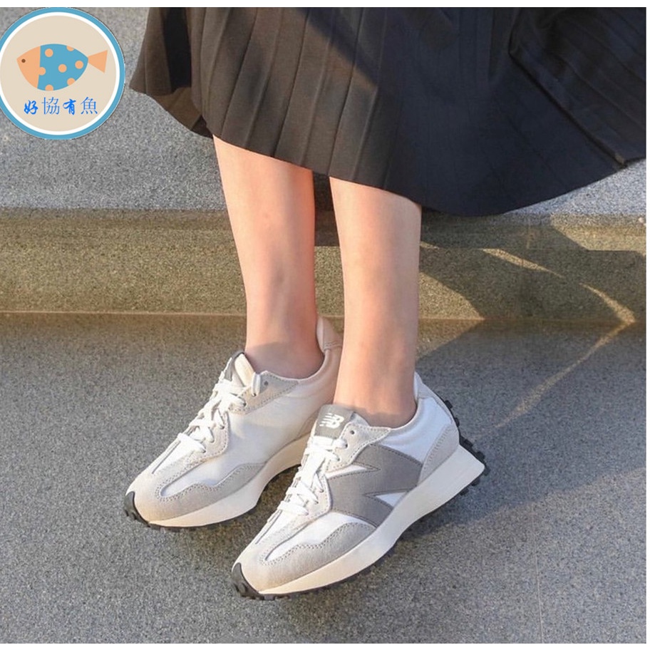 韓國🇰🇷代購New Balance327 NB327 IU同款 芝麻牛奶 灰白 海鹽藍 灰藍 深藍 藏青 麂皮  慢跑鞋