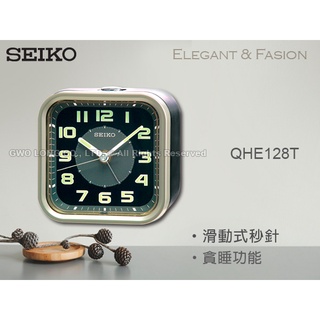 SEIKO 精工掛鬧鐘  QHE128A_QHE128T 精緻型靜音式秒針_高質感亮面外殼 QHE128 國隆手錶專賣店 #1