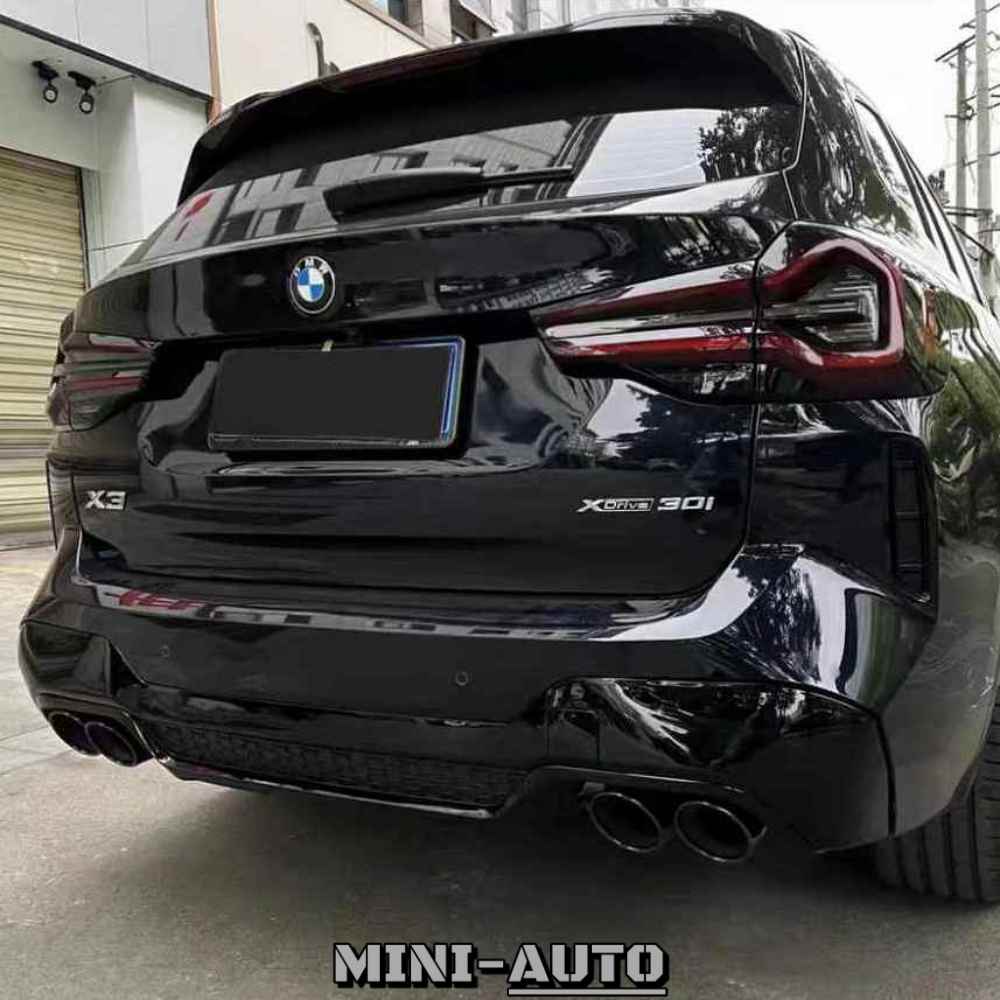 MINI-AUTO☑️ BMW X3M LCI樣式 亮黑 後中包 後擾流 四出尾管 M包改裝 套件 30i G01 副廠