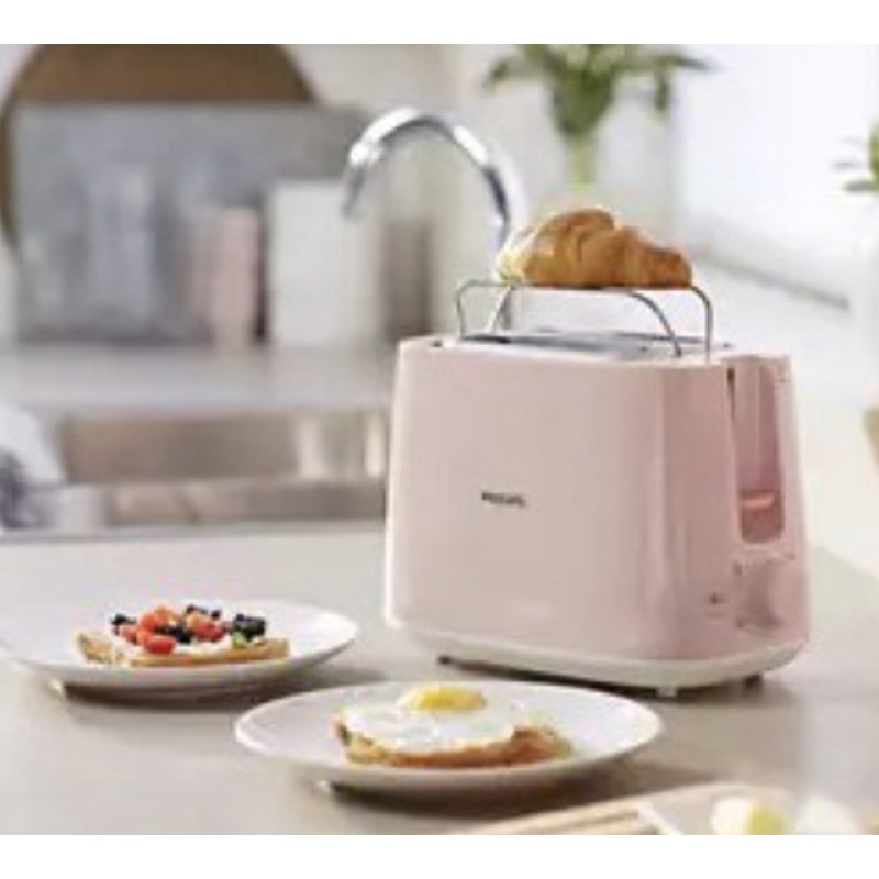 二手 PHILIPS飛利浦 電子式智慧型烤麵包機HD2584粉色