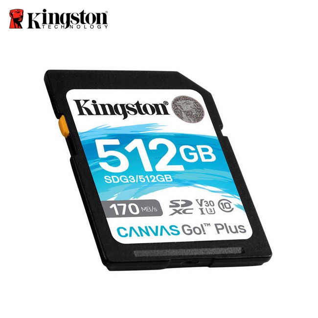 金士頓 Kingston Canvas Go!Plus 512GB UHS-I U3 4K 170MB/s 高速記憶卡