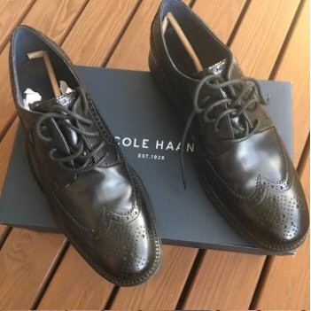 日本cole Haan 全黑雕花氣墊皮鞋黑魂限定婚禮鞋牛津鞋nike Lunar 大底魷魚遊戲 蝦皮購物