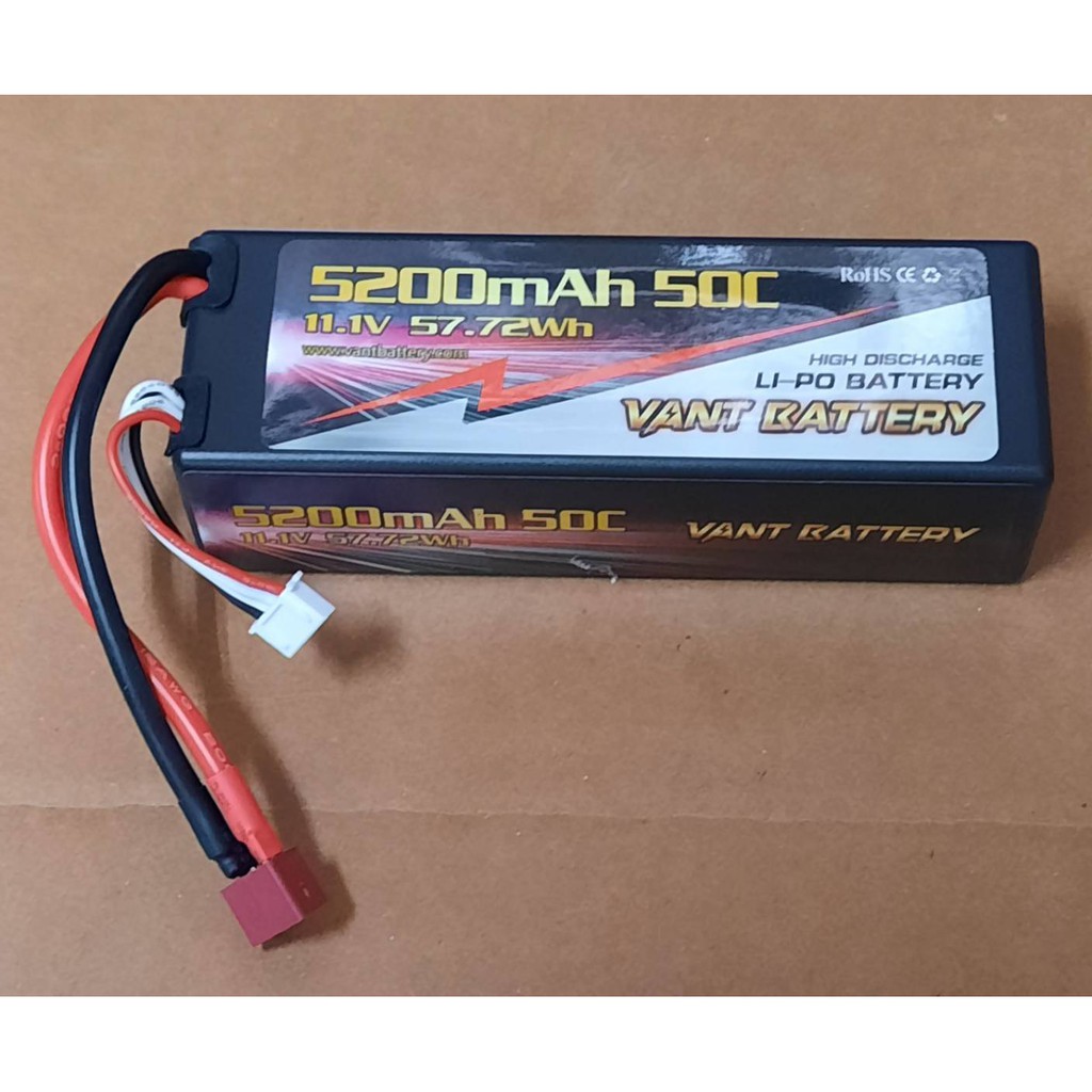 V-TOY 全新 VANT 3S 11.1V 5200mAh 50C  硬殼電池 遙控車 / 遙控船 T插