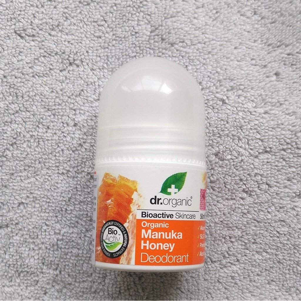 英國製 Dr. Organic Deodorant Manuka Honey 麥奴卡蜂蜜體香劑 有機新品