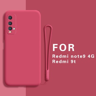 XIAOMI REDMI 小米紅米note9 4g 9t note 9 5g手機保護套帶絨全覆蓋掛繩手機殼