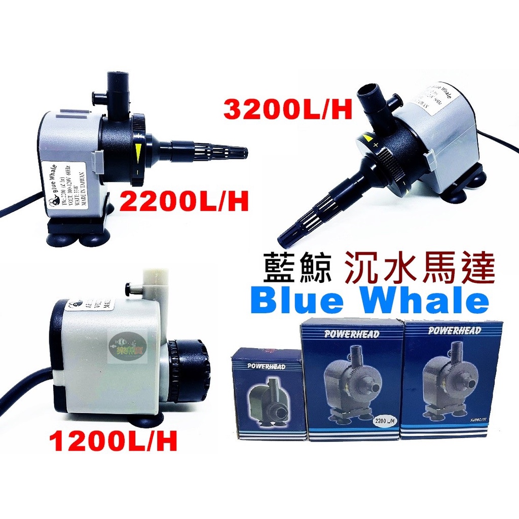 【樂魚寶】台灣Blue Whale 藍鯨 - 內置沉水馬達 沉馬 (無濾杯) 1200LH 2200LH 3200LH
